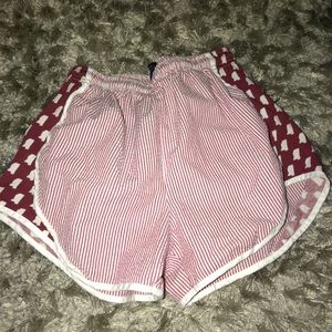 Maroon Lauren James MS athletic shorts (S)